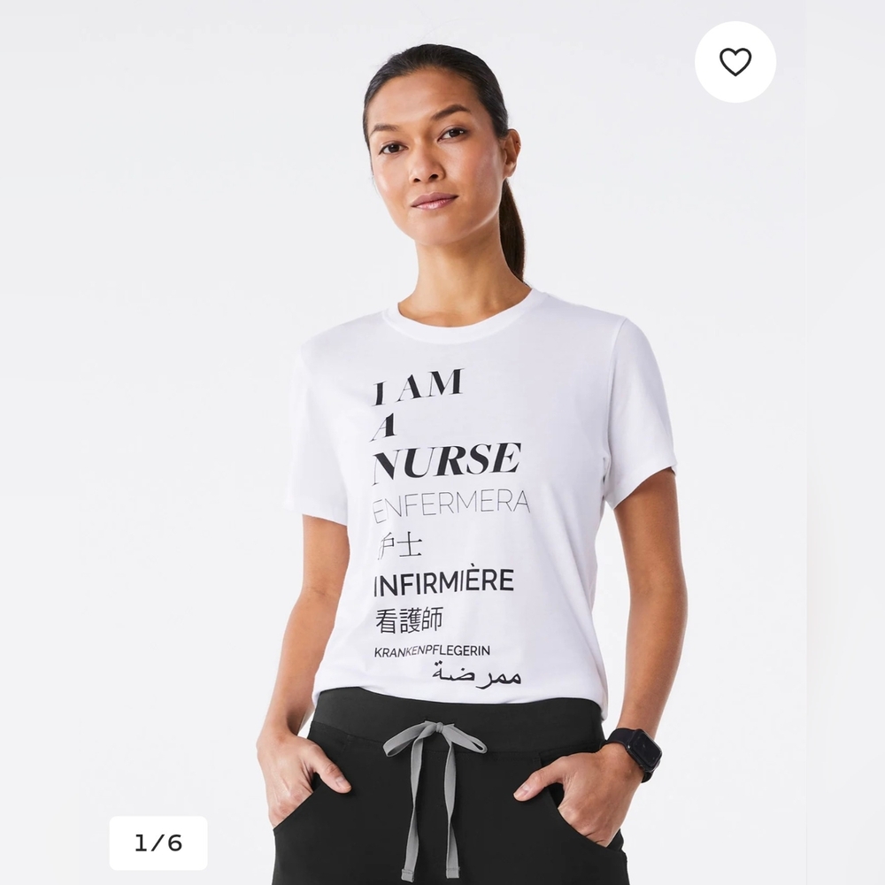 Figs 'I Am A Nurse' Supersoft Shortsleeve Underscrub